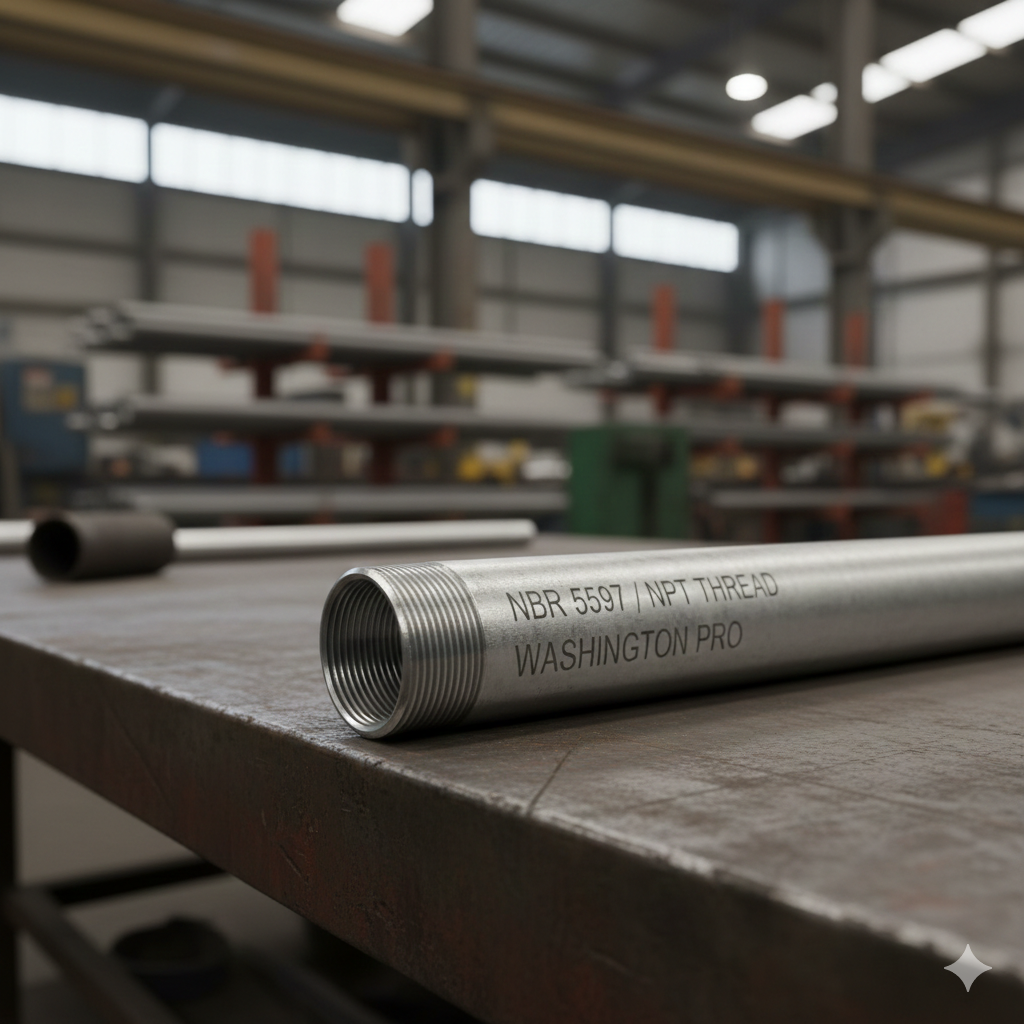 eletrodutos-curvagem-metalico-rosca-NPT-washington-pro Eletrodutos e Curvagem: Da Teoria à Precisão no Campo