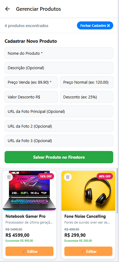 image Painel de Administração em Tempo Real CRUD com React Native e Firebase Firestore